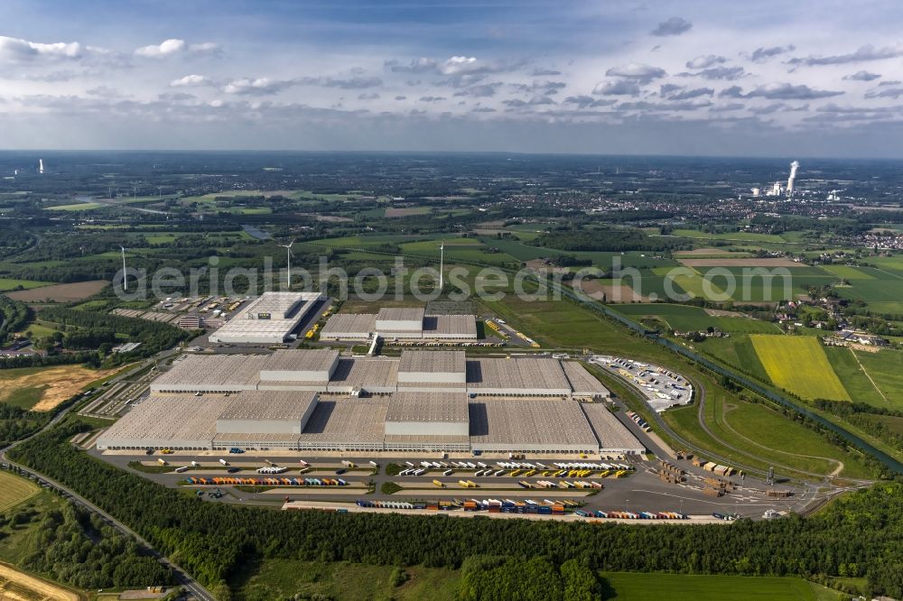 Aerial image Dortmund OT Ellinghausen - View of the Ikea logistics centre in the district of Ellinghausen in Dortmund in the state of North Rhine-Westphalia