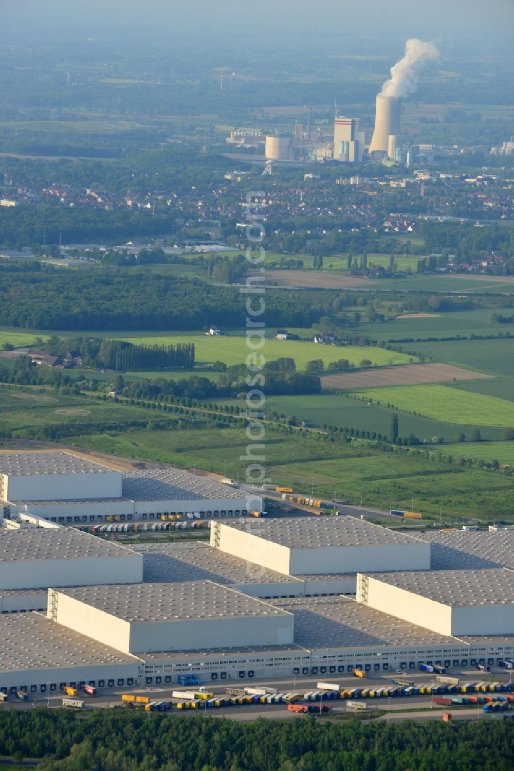 Dortmund from the bird's eye view: View of the Ikea logistics centre in the district of Ellinghausen in Dortmund in the state of North Rhine-Westphalia