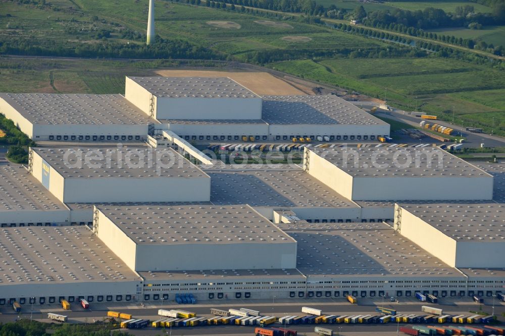 Aerial image Dortmund - View of the Ikea logistics centre in the district of Ellinghausen in Dortmund in the state of North Rhine-Westphalia