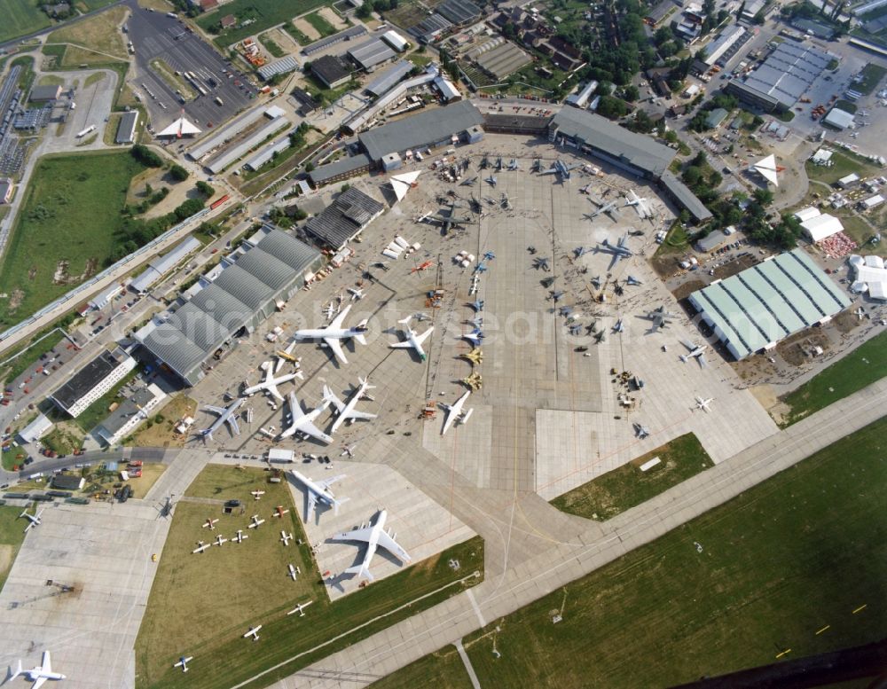 Aerial image Schönefeld - Event site of the ILA - Aviation Exhibition on the grounds of Schoenefeld Airport in the state of Brandenburg