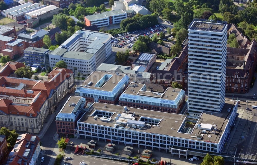 Frankfurt (Oder) from the bird's eye view: View of the Odertower in Frankfurt (Oder) in Brandenburg