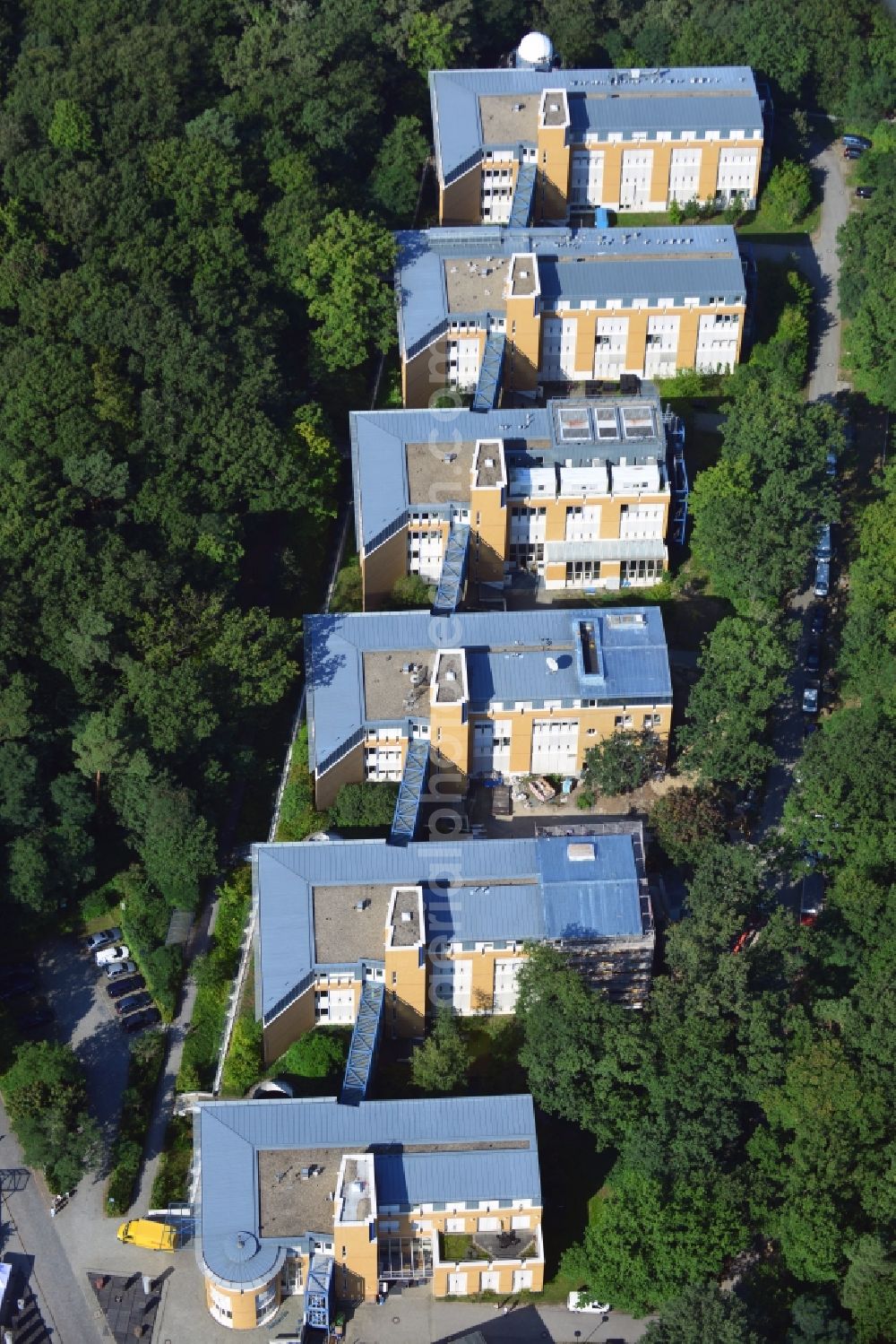 Aerial photograph Potsdam - View of among the science park Albert Einstein located German Institute for Earth sciences on the Telegrafenberg in Potsdam in the federal state of Brandenburg