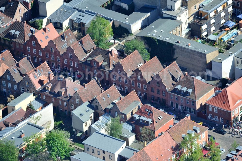 Potsdam from the bird's eye view: View of the residential and tourist attraction Holland title district of Potsdam