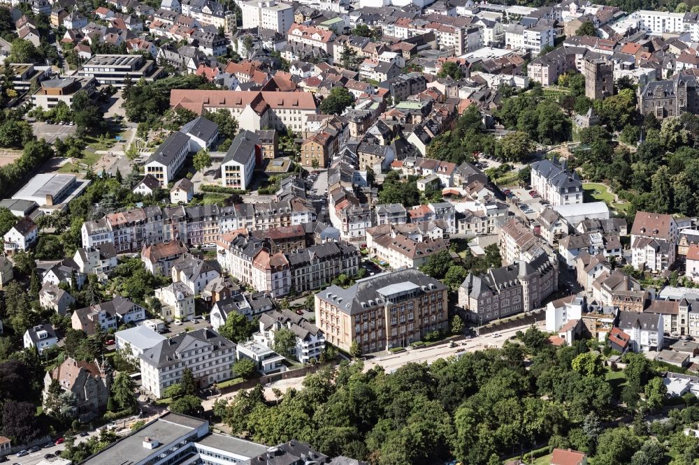 Aerial photograph Bingen am Rhein - In Bingen am Rhein in the state Rhineland-Palatinate, Germany