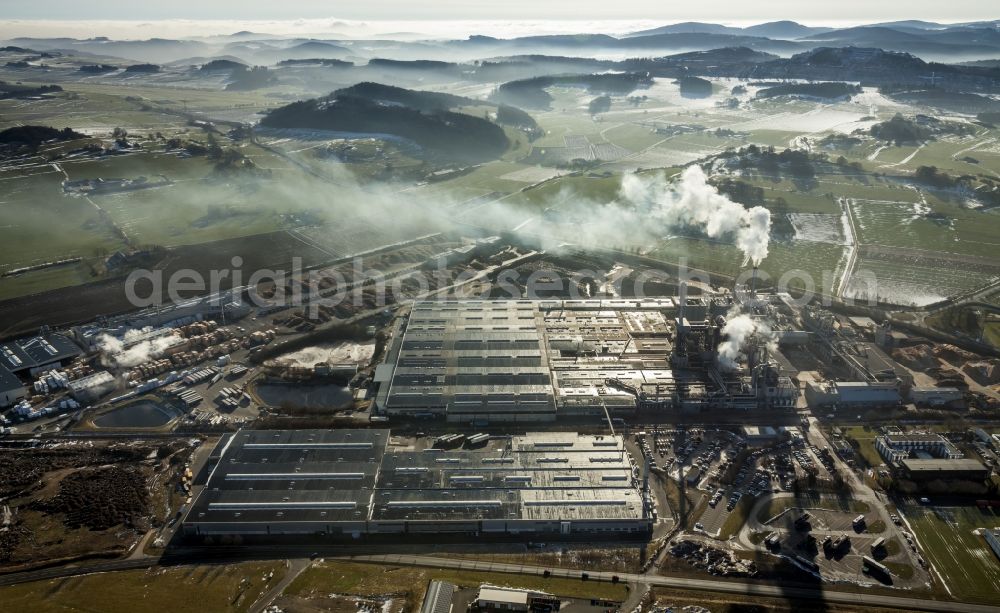 Brilon from above - Egger Holzwerkstoffe Brilon GmbH in Brilon in North Rhine-Westphalia