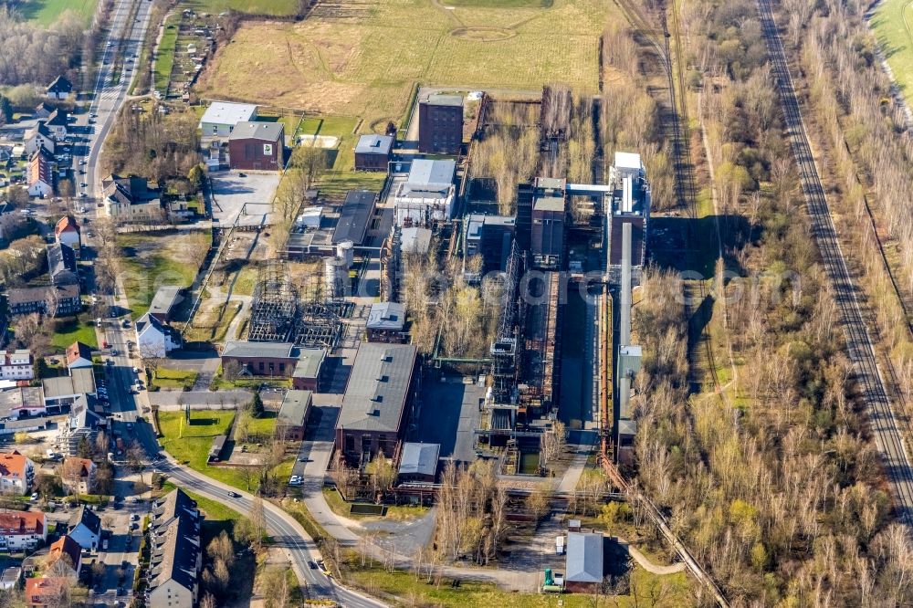 Aerial photograph Dortmund - Industrial monument of the disused technical facilities on the former site of the Kokerei Hansa in Dortmund at Ruhrgebiet in the state North Rhine-Westphalia, Germany