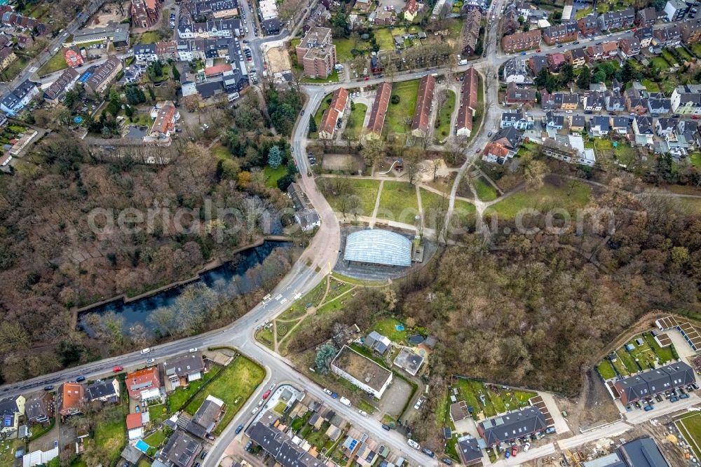 Oberhausen from the bird's eye view: Industrial monument of the LVR-Industriemuseum St. Antony-Huette on Antoniestrasse in Oberhausen at Ruhrgebiet in the state North Rhine-Westphalia, Germany