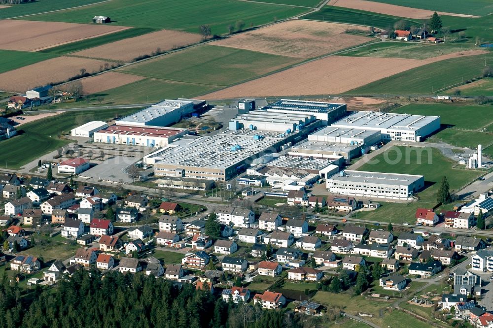 Aerial image Aichhalden - Industrial and commercial area Aichhalden in Aichhalden in the state Baden-Wuerttemberg, Germany