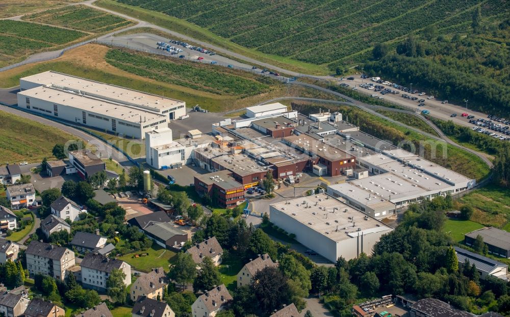 Aerial image Bestwig - Industrial and commercial area of Alcoa Power and Propulsion in Bestwig in the state North Rhine-Westphalia