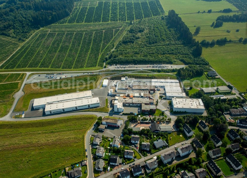 Aerial photograph Bestwig - Industrial and commercial area of Alcoa Power and Propulsion in Bestwig in the state North Rhine-Westphalia