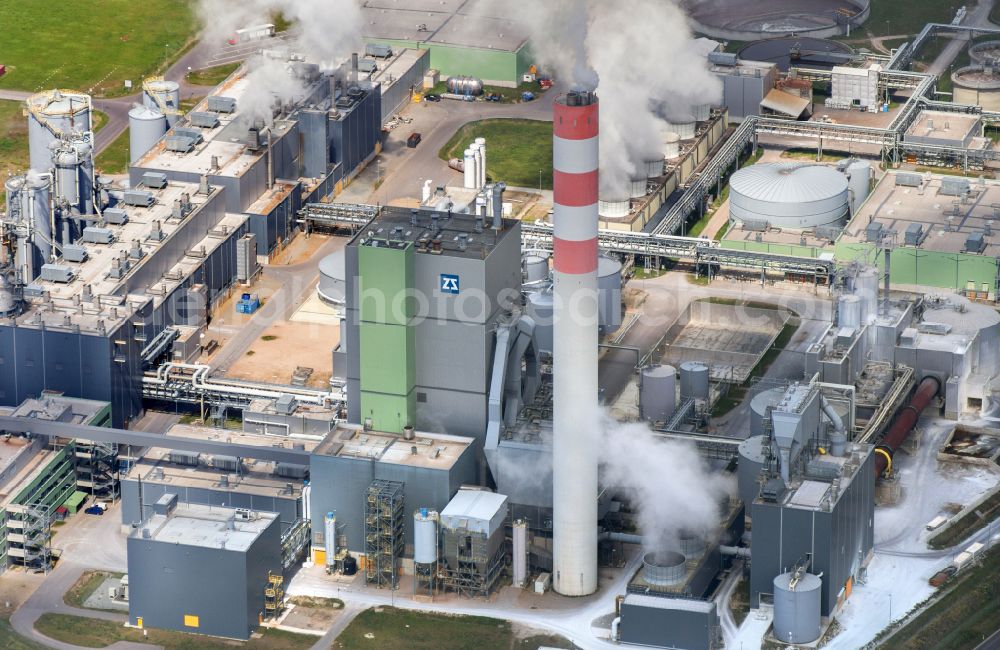 Aerial photograph Arneburg - Industrial and commercial area on street Dalchauer Strasse in Arneburg in the Altmark in the state Saxony-Anhalt, Germany