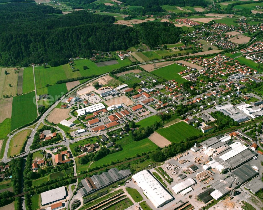 Aerial image Atzing - Industrial and commercial area in Atzing in the state Bavaria, Germany