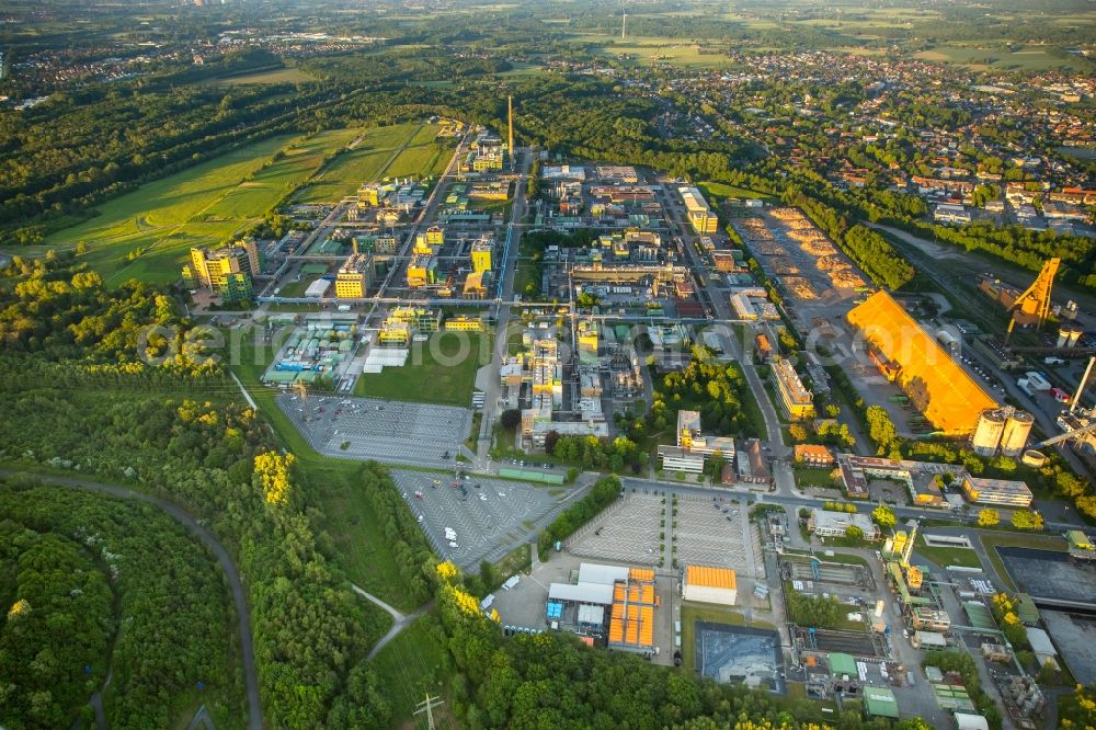 Aerial image Bergkamen - Industrial and commercial area in Bergkamen in the state North Rhine-Westphalia, Germany