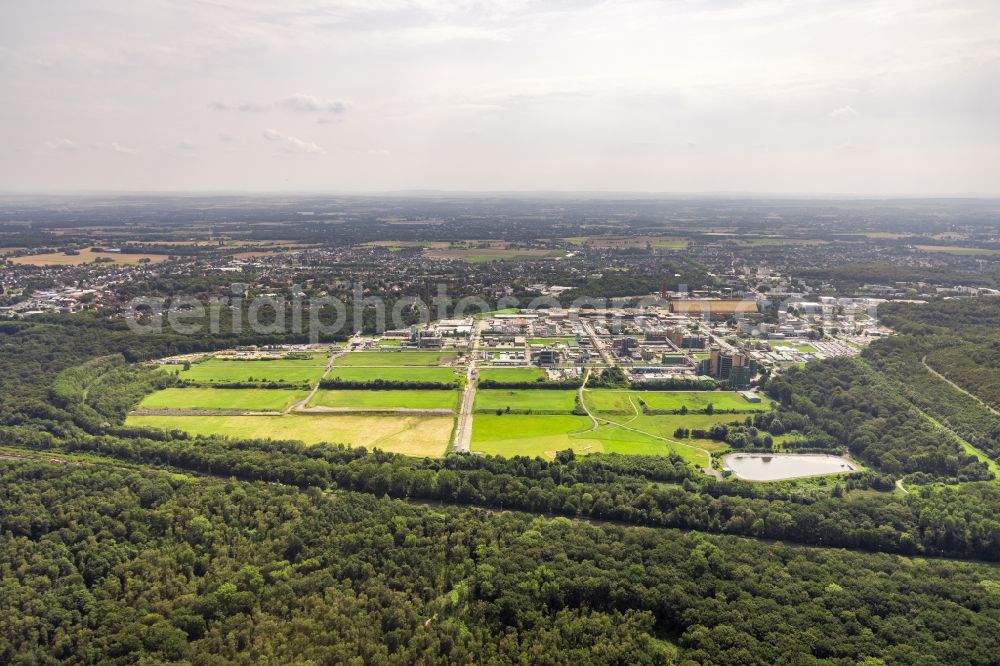 Aerial photograph Bergkamen - Industrial and commercial area in Bergkamen in the state North Rhine-Westphalia, Germany