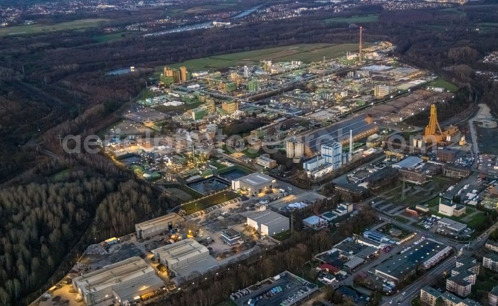 Aerial photograph Bergkamen - Industrial and commercial area in Bergkamen at Ruhrgebiet in the state North Rhine-Westphalia, Germany