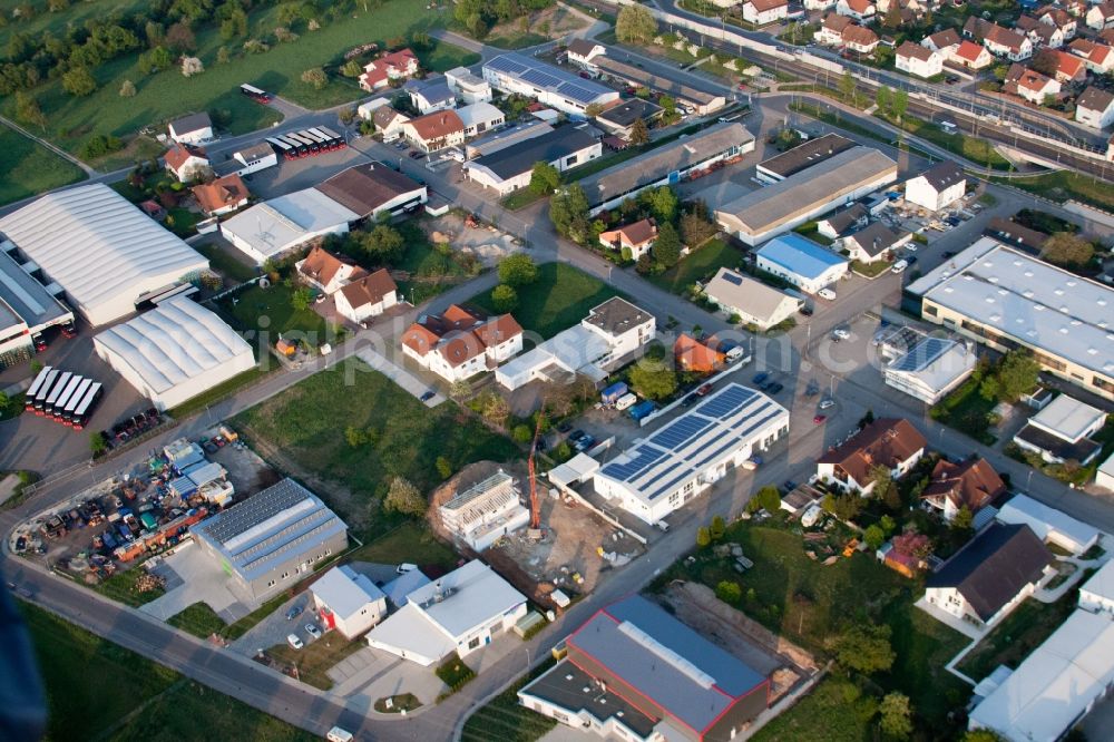 Aerial image Bietigheim - Industrial and commercial area East in Bietigheim in the state Baden-Wuerttemberg