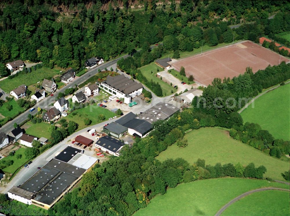 Lennestadt from the bird's eye view: Industrial and commercial area of brill + adloff Formen- und Kunststofftechnik GmbH in Lennestadt in the state North Rhine-Westphalia