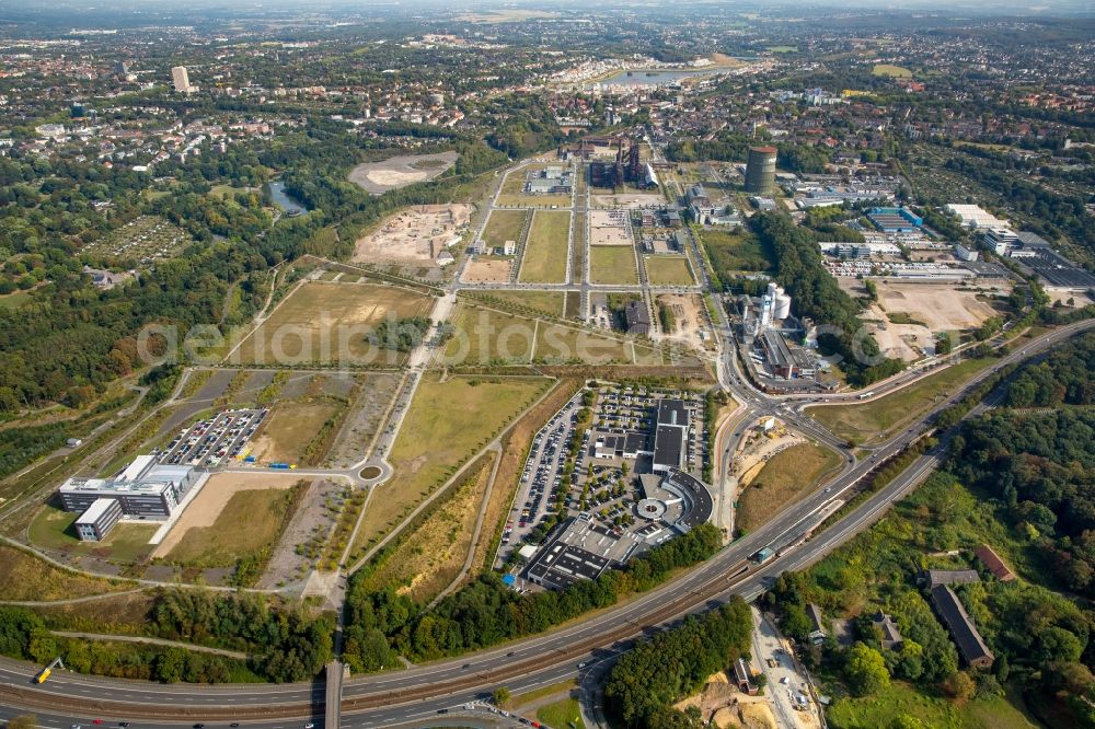 Dortmund from the bird's eye view: Industrial and commercial area phoenix-west technological centre Dortmund in Dortmund in the state North Rhine-Westphalia