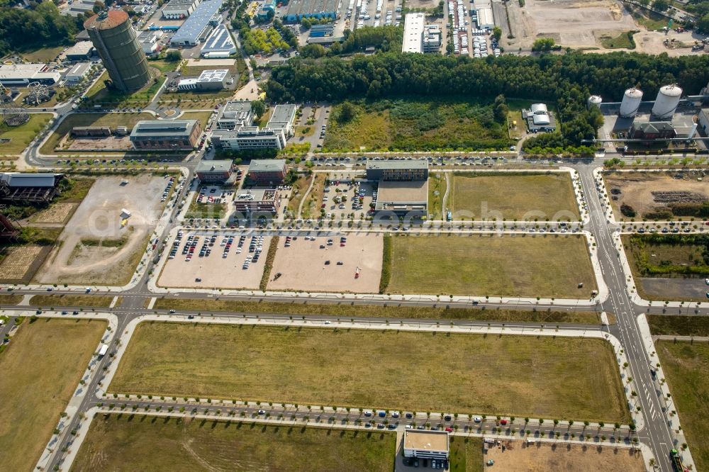 Dortmund from above - Industrial and commercial area phoenix-west technological centre Dortmund in Dortmund in the state North Rhine-Westphalia