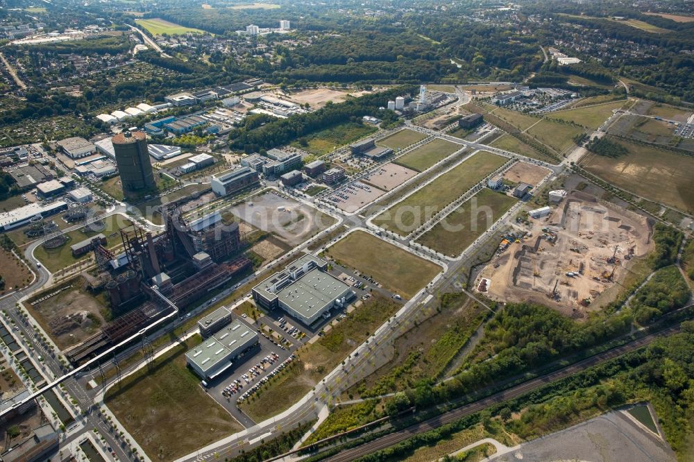 Aerial image Dortmund - Industrial and commercial area phoenix-west technological centre Dortmund in Dortmund in the state North Rhine-Westphalia