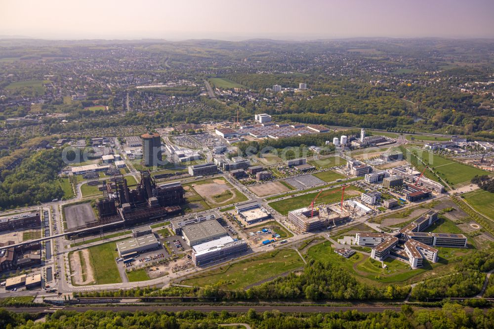 Aerial photograph Dortmund - Industrial and commercial area in the district Phoenix West in Dortmund at Ruhrgebiet in the state North Rhine-Westphalia, Germany