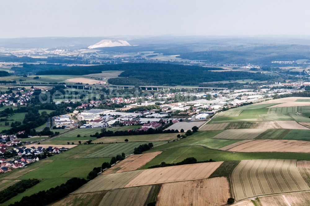 Aerial photograph Eichenzell - Industrial and commercial area Welkers in Eichenzell in the state Hesse, Germany