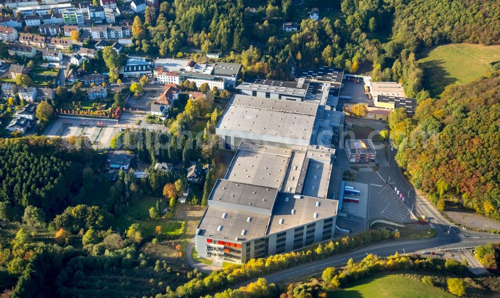 Aerial photograph Ennepetal - Industrial and commercial area of Alcoa Power and Propulsion in Ennepetal in the state North Rhine-Westphalia