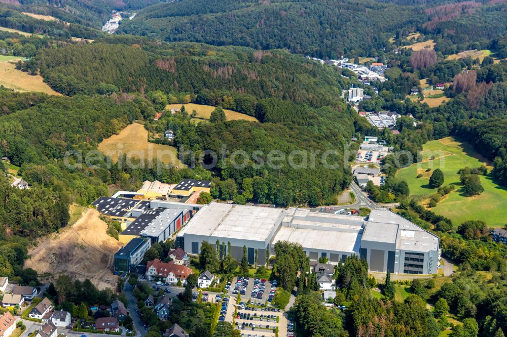 Aerial image Ennepetal - Industrial and commercial area of Alcoa Power and Propulsion in Ennepetal in the state North Rhine-Westphalia