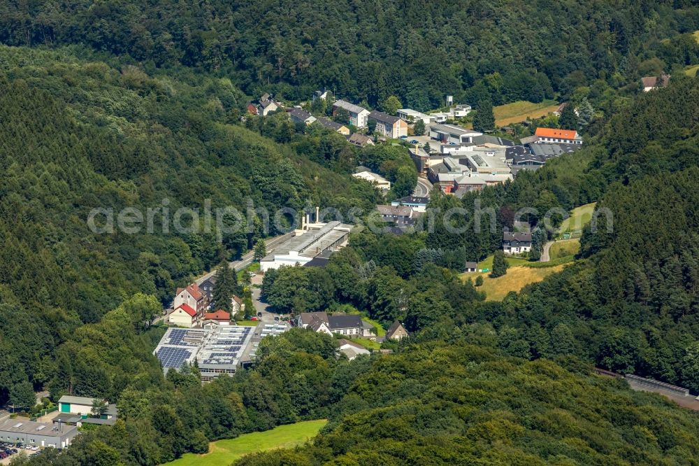 Aerial image Ennepetal - Industrial and commercial area along the Hagener Strasse in Ennepetal in the state North Rhine-Westphalia, Germany