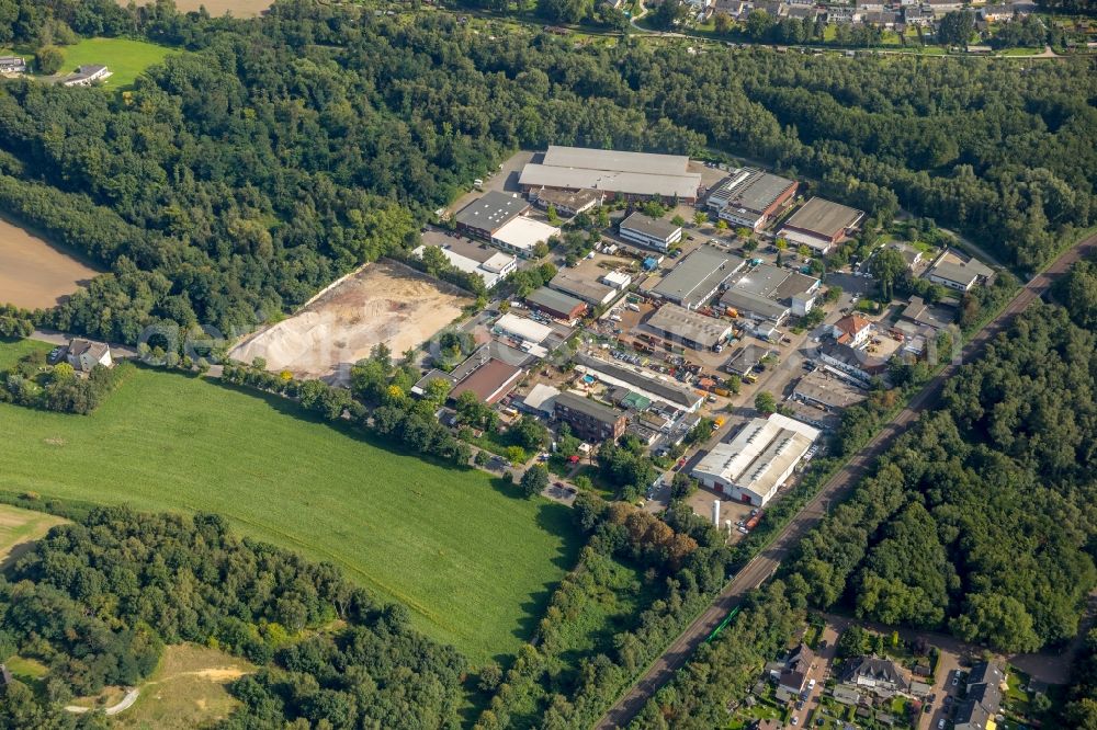 Aerial photograph Essen - Industrial and commercial area at the Bonifaciusring in Essen in the state North Rhine-Westphalia, Germany