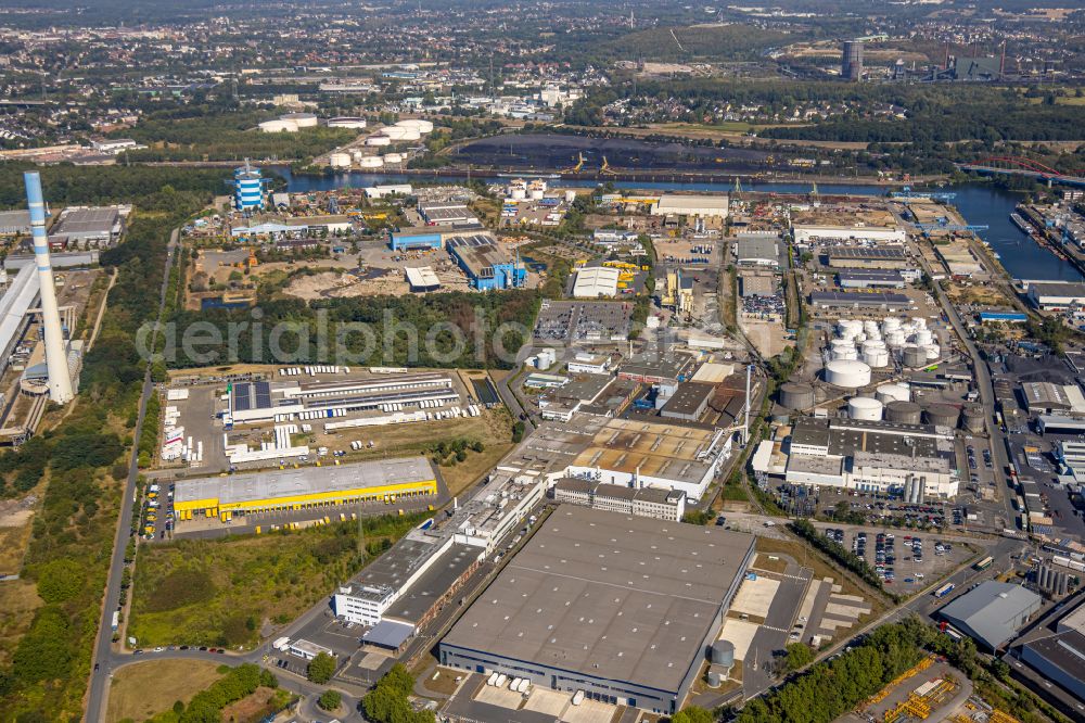 Essen from above - Industrial and commercial area in the district Bergeborbeck in Essen at Ruhrgebiet in the state North Rhine-Westphalia, Germany