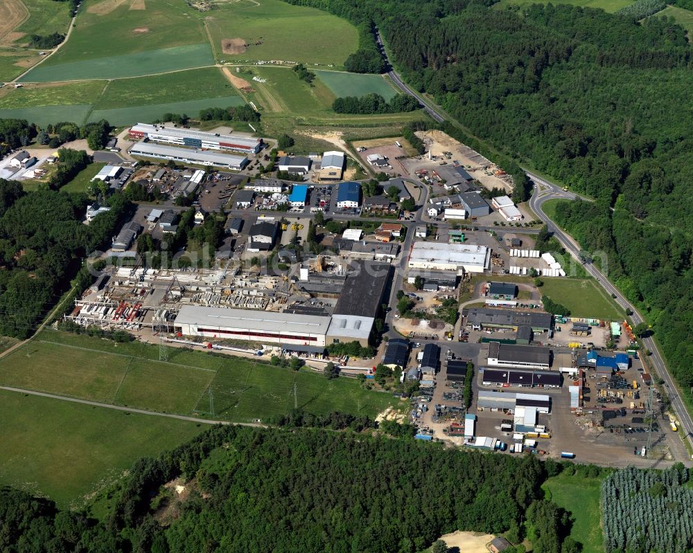 Aerial photograph Halsenbach - Industrial and commercial area in Halsenbach in the state Rhineland-Palatinate