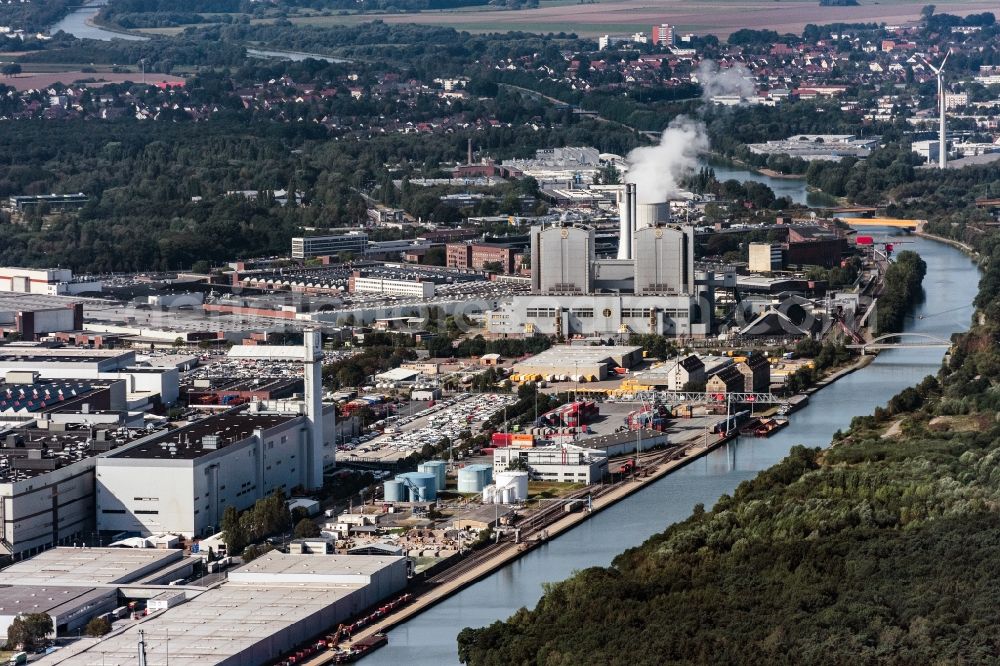 Hannover from above - Industrial and commercial area Stoecken in Hannover-Stoecken in the state Lower Saxony