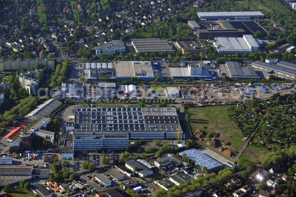 Berlin from above - Industrial and commercial area on Buckower Chaussee - Richard-Tauber-Damm in Berlin