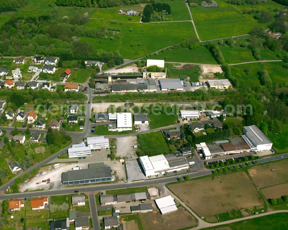 Aerial image Medenbach - Industrial and commercial area in Medenbach in the state Hesse, Germany