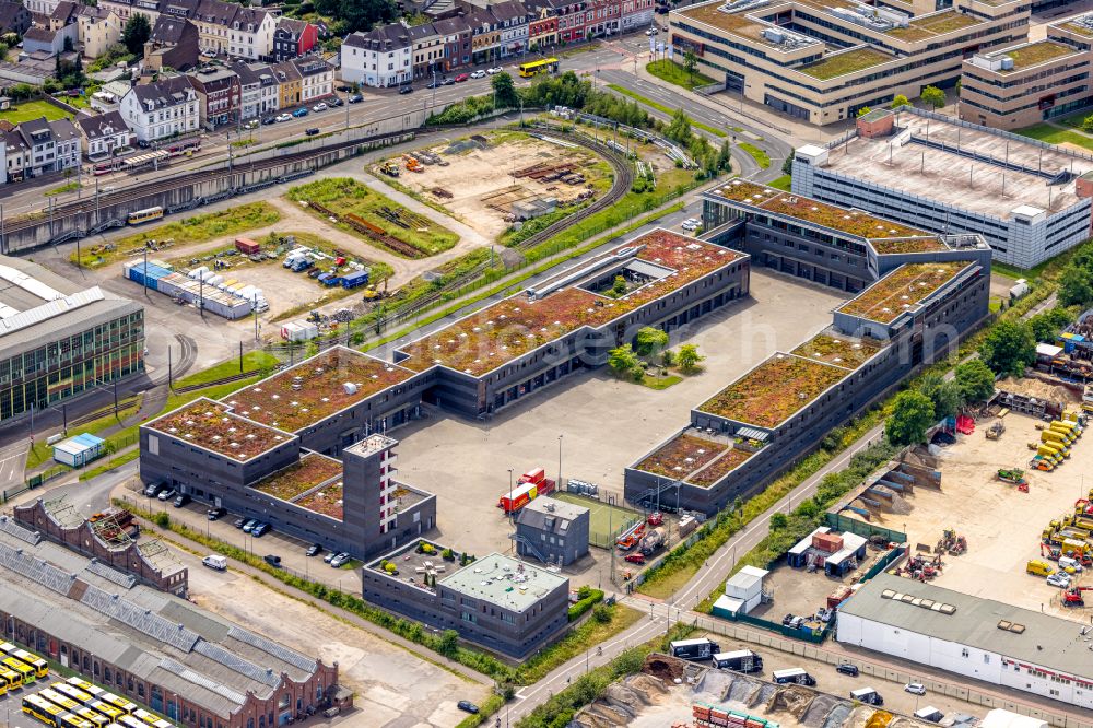 Aerial image Mülheim an der Ruhr - Industrial and commercial area between Duisburger Strasse und Weseler Strasse in Muelheim on the Ruhr in the state of North Rhine-Westphalia