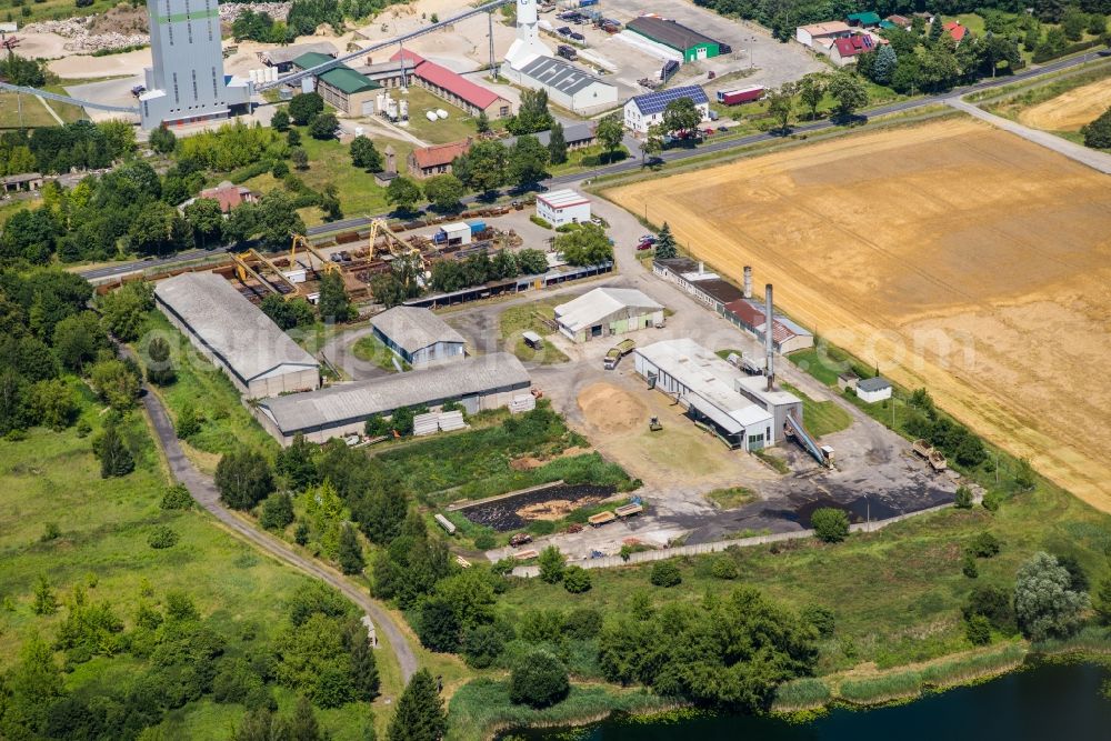 Aerial image Niemegk - Industrial and commercial area Niemegk in Niemegk in the state Brandenburg, Germany