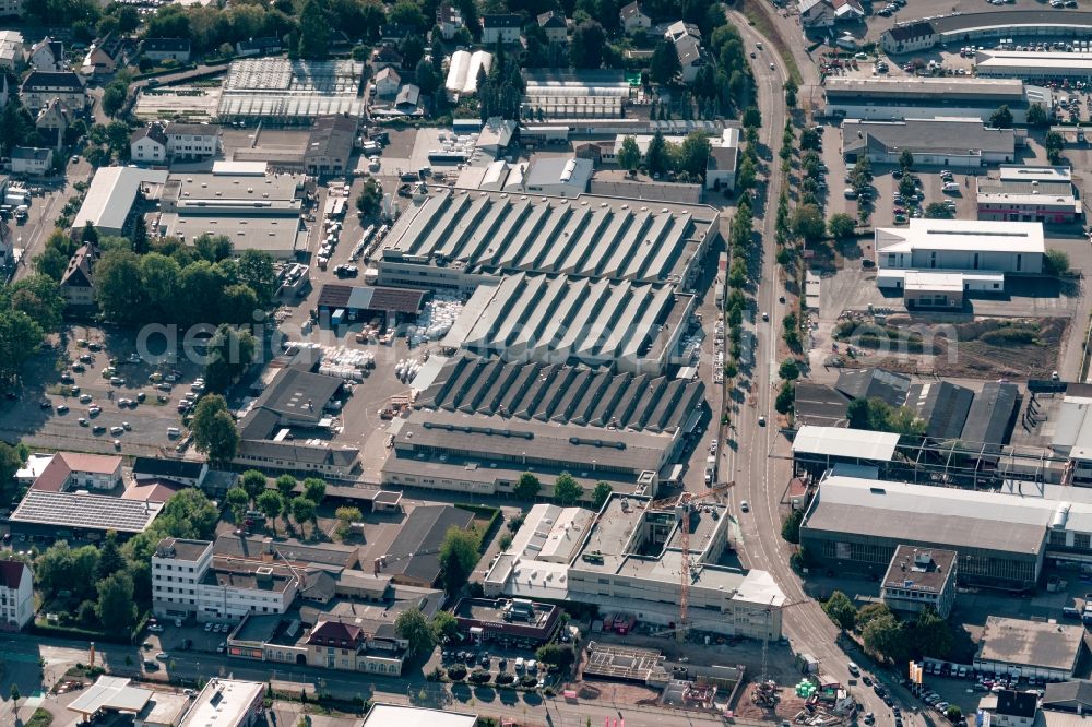 Offenburg from the bird's eye view: Industrial and commercial area Tesa factory in Offenburg in the state Baden-Wurttemberg, Germany