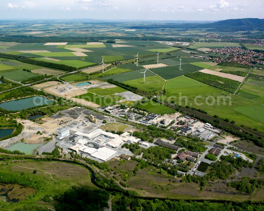 Oker from above - Industrial and commercial area in Oker in the state Lower Saxony, Germany