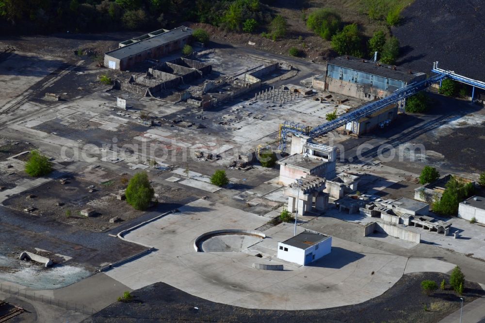 Aerial photograph Mansfeld - Industrial and commercial area in the district Grossoerner in Mansfeld in the state Saxony-Anhalt, Germany