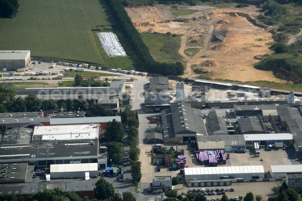 Aerial image Rehburg - Industrial and commercial area in Rehburg in the state Lower Saxony