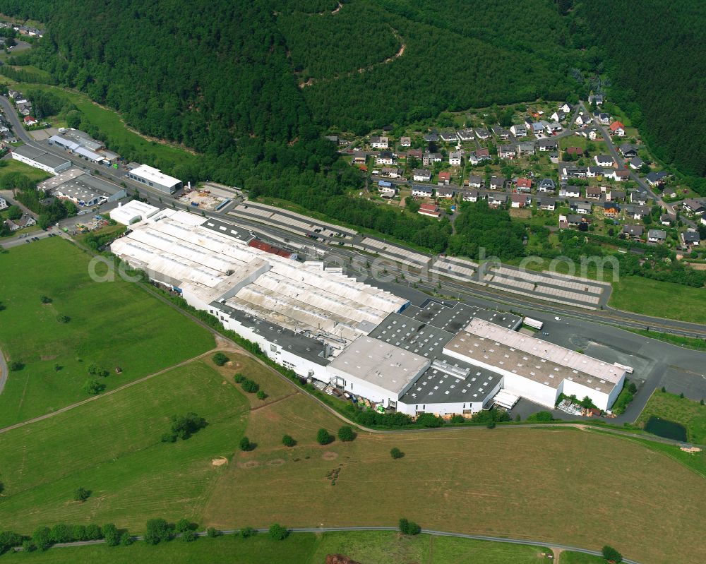 Rittershausen from the bird's eye view: Industrial and commercial area in Rittershausen in the state Hesse, Germany