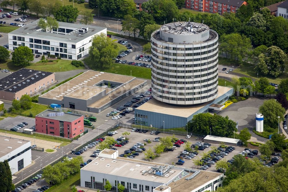 Mülheim an der Ruhr from above - Industrial and commercial area Siemens AG in Muelheim an der Ruhr in the state North Rhine-Westphalia