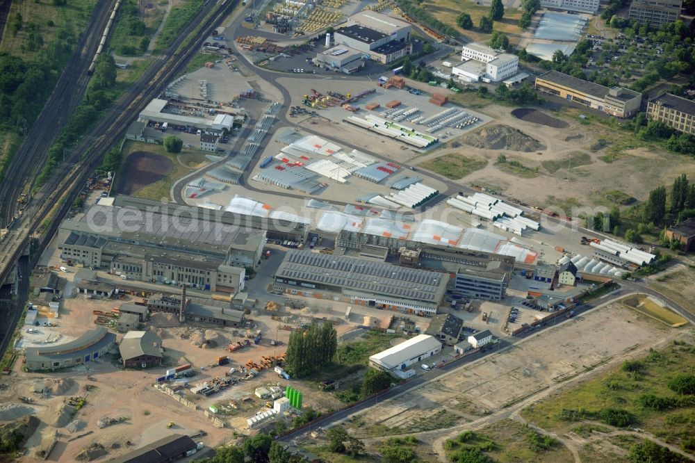 Magdeburg from above - Industrial and commercial area SKET in Magdeburg in the state Saxony-Anhalt