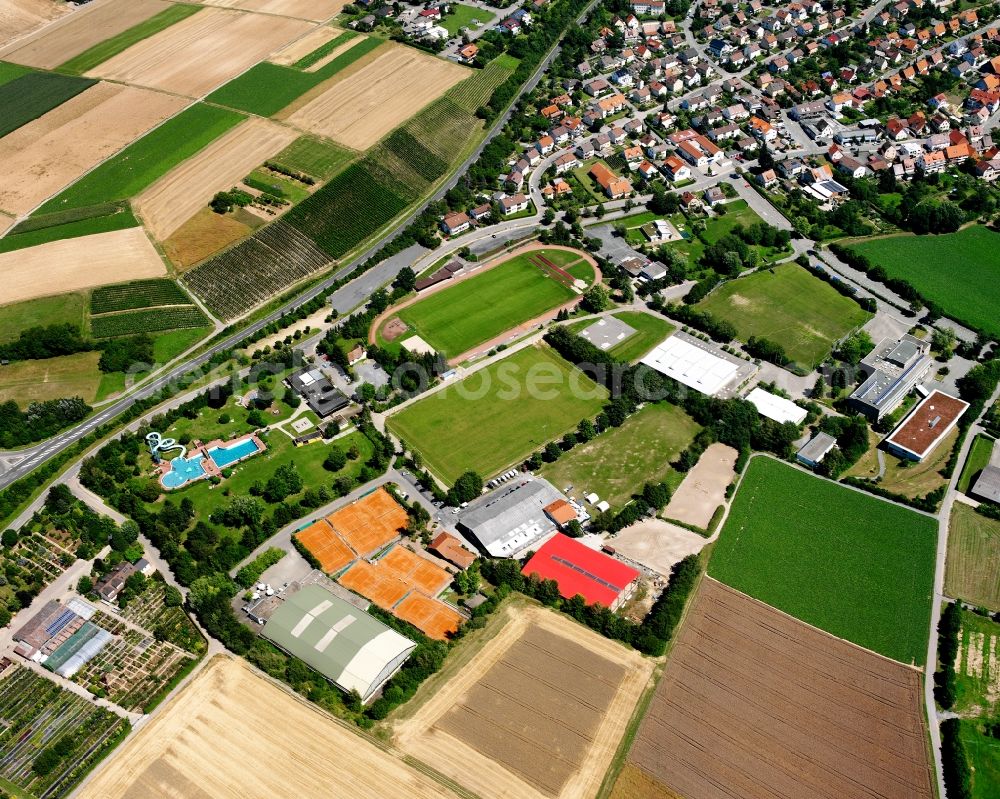 Aerial photograph Stetten a.H. - Industrial and commercial area in Stetten a.H. in the state Baden-Wuerttemberg, Germany