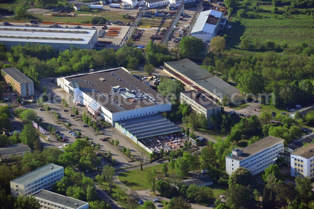 Aerial photograph Stahnsdorf - Industrial and commercial area Techno-Park in Stahnsdorf in the state Brandenburg