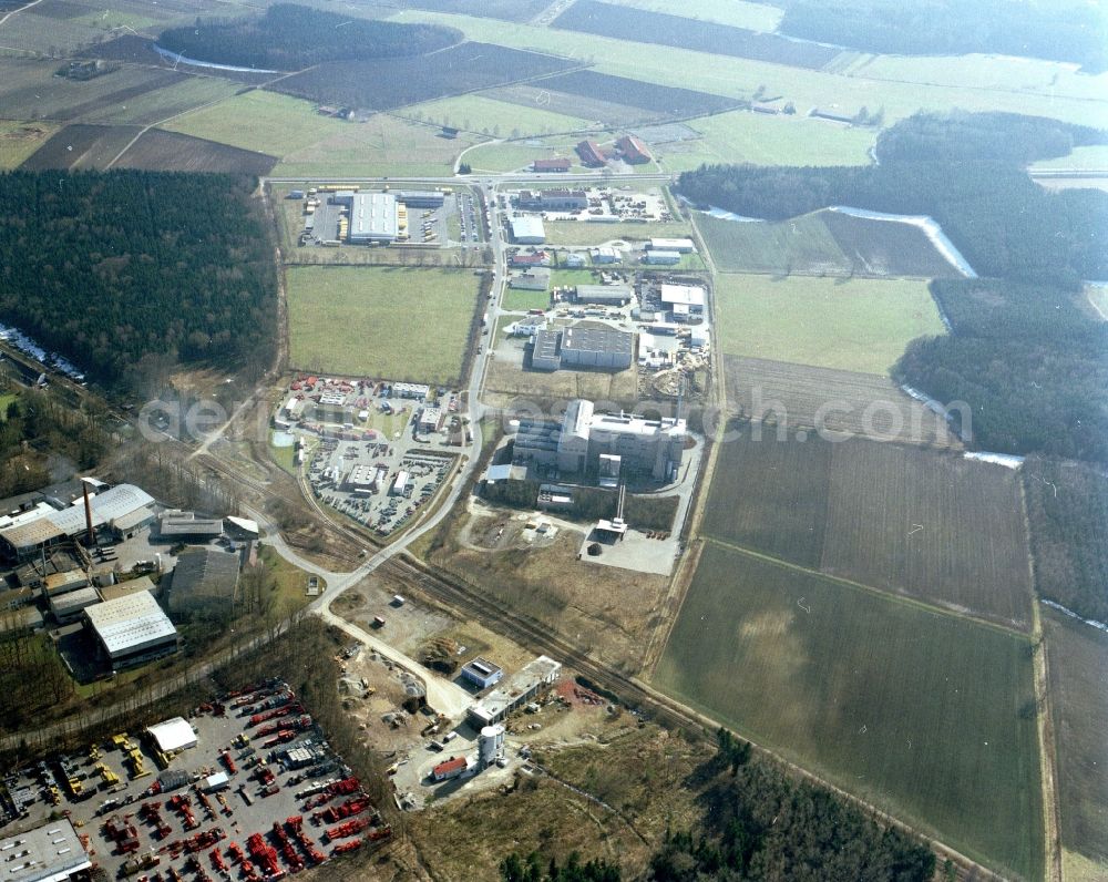 Aerial photograph Weißenhorn - Industrial and commercial area Suedlicher Eschach in Weissenhorn in the state Bavaria, Germany