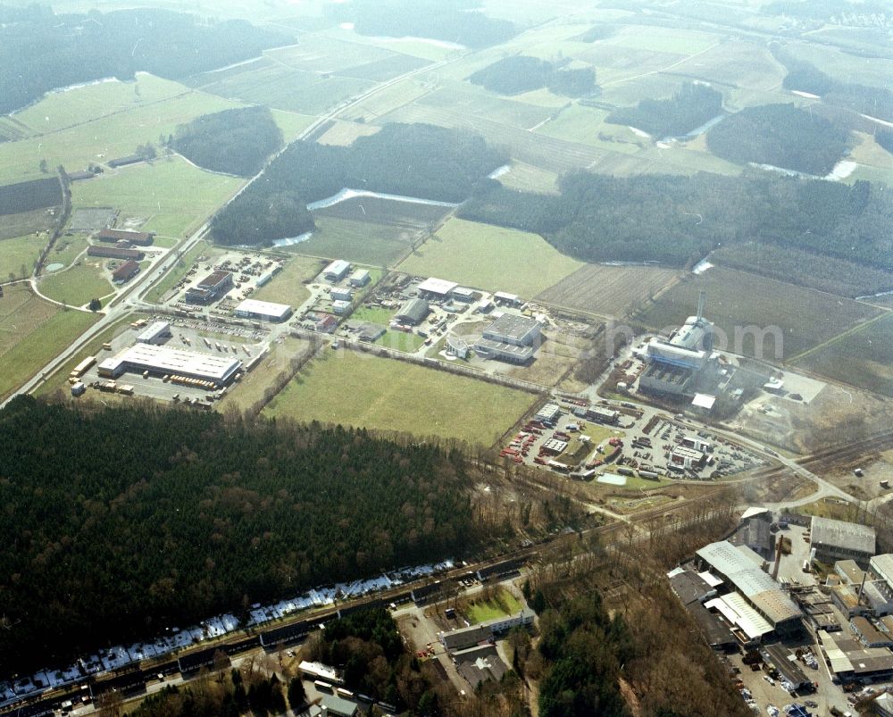 Weißenhorn from above - Industrial and commercial area Suedlicher Eschach in Weissenhorn in the state Bavaria, Germany