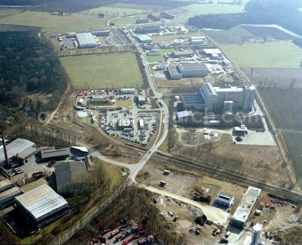 Aerial image Weißenhorn - Industrial and commercial area Suedlicher Eschach in Weissenhorn in the state Bavaria, Germany