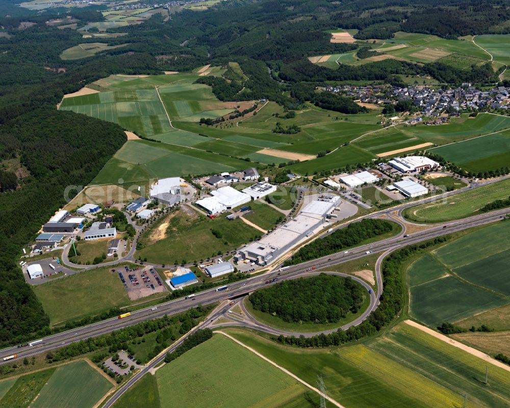 Aerial photograph Wiebelsheim - Industrial and commercial area in Wiebelsheim in the state Rhineland-Palatinate